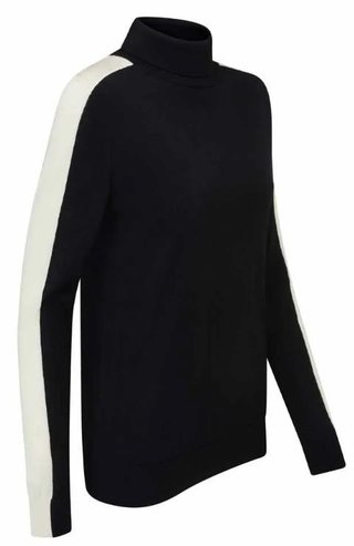 Ping Lockett Roll neck damski sweter, black/chalk