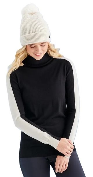 Ping Lockett Roll neck damski sweter, black/chalk