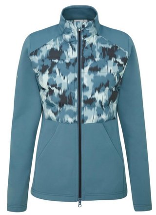 Ping Clare Zoned fleece damska kurtka, blue fusion/navy multi