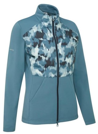 Ping Clare Zoned fleece damska kurtka, blue fusion/navy multi