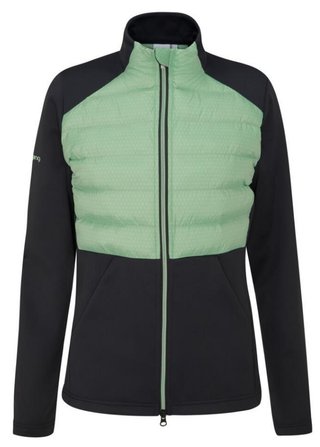 Ping Clare Zoned fleece damska kurtka, black/eucalyptus multi