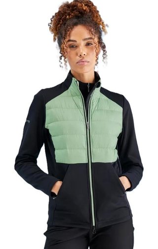 Ping Clare Zoned fleece damska kurtka, black/eucalyptus multi