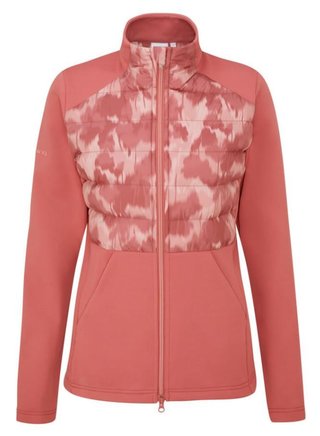 Ping Clare Zoned fleece damska kurtka, rose/rose multi
