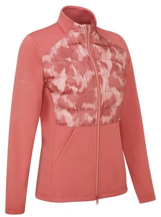 Ping Clare Zoned fleece damska kurtka, rose/rose multi