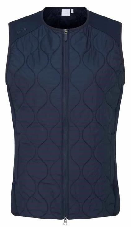 Ping Seren insulated collarless damska kamizelka, granatowa