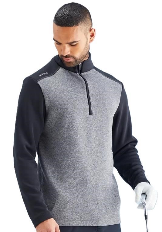 Ping Ramsey męska bluza, black marl/blac