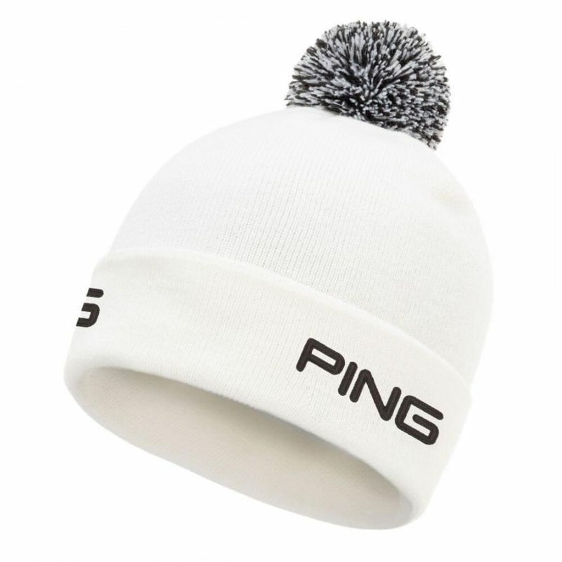 PING Cresting Knit męska czapka zimowa, biała