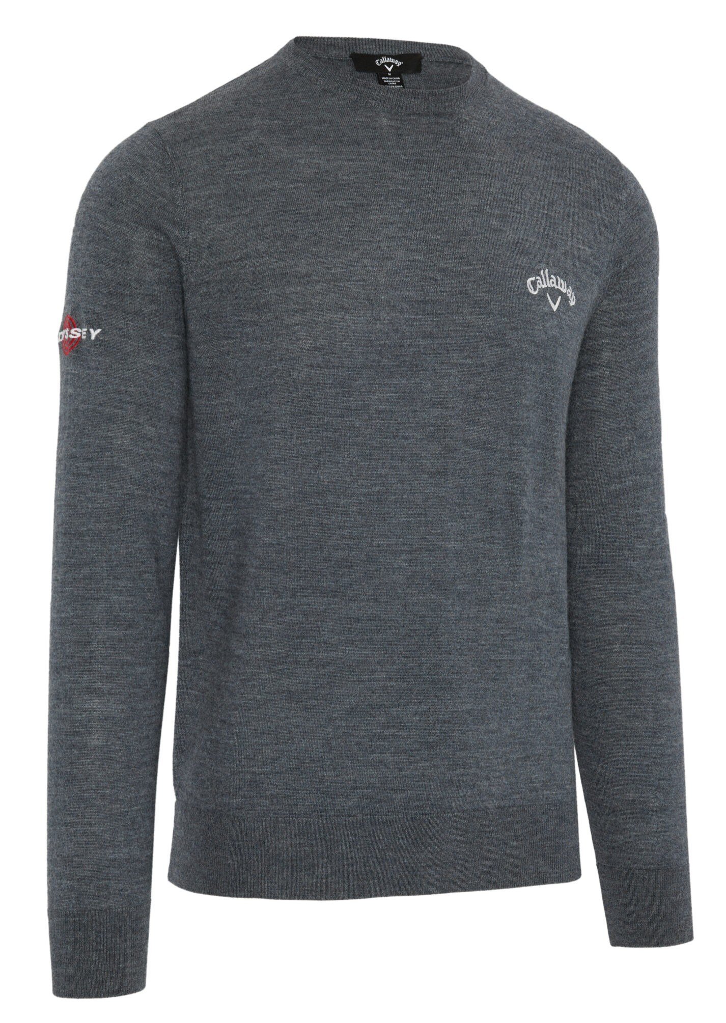 Callaway Crew Neck Merino Mix męski sweter, szary