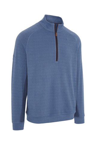 Callaway Brushed Rib 1/4 Zip męska bluza, niebieska
