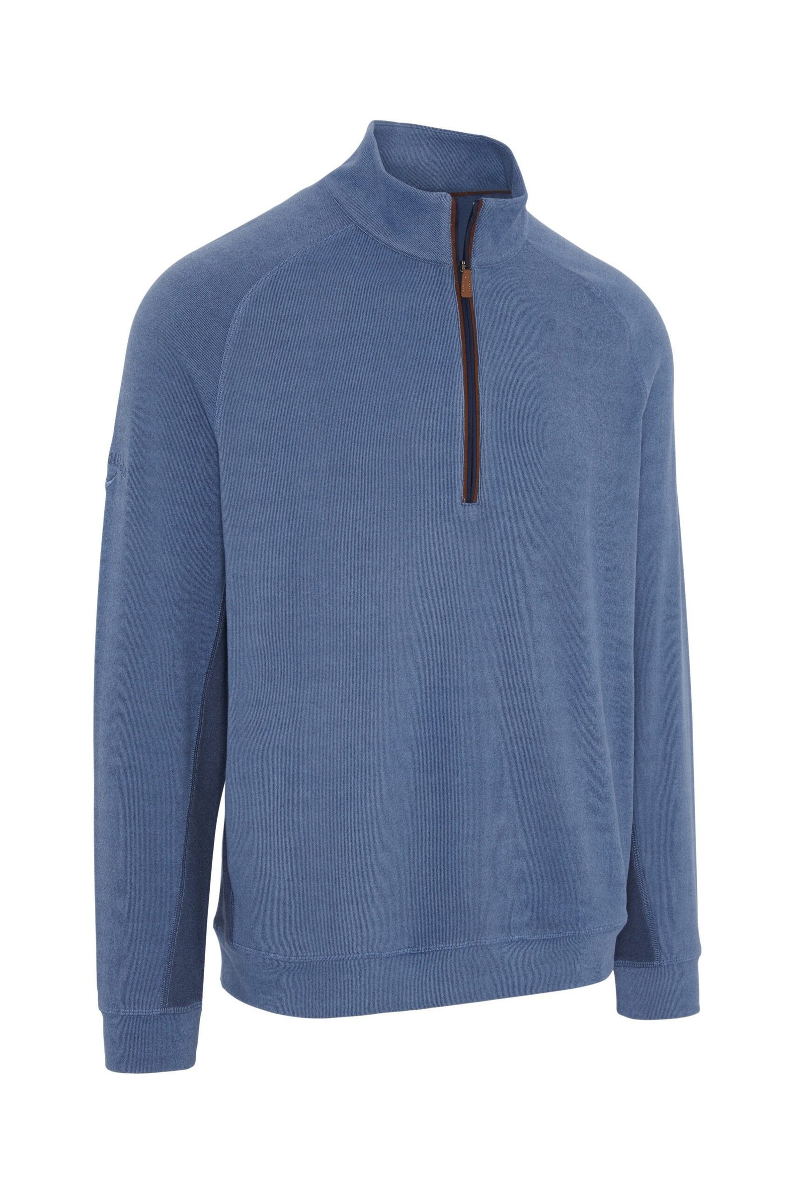 Callaway Brushed Rib 1/4 Zip męska bluza, niebieska