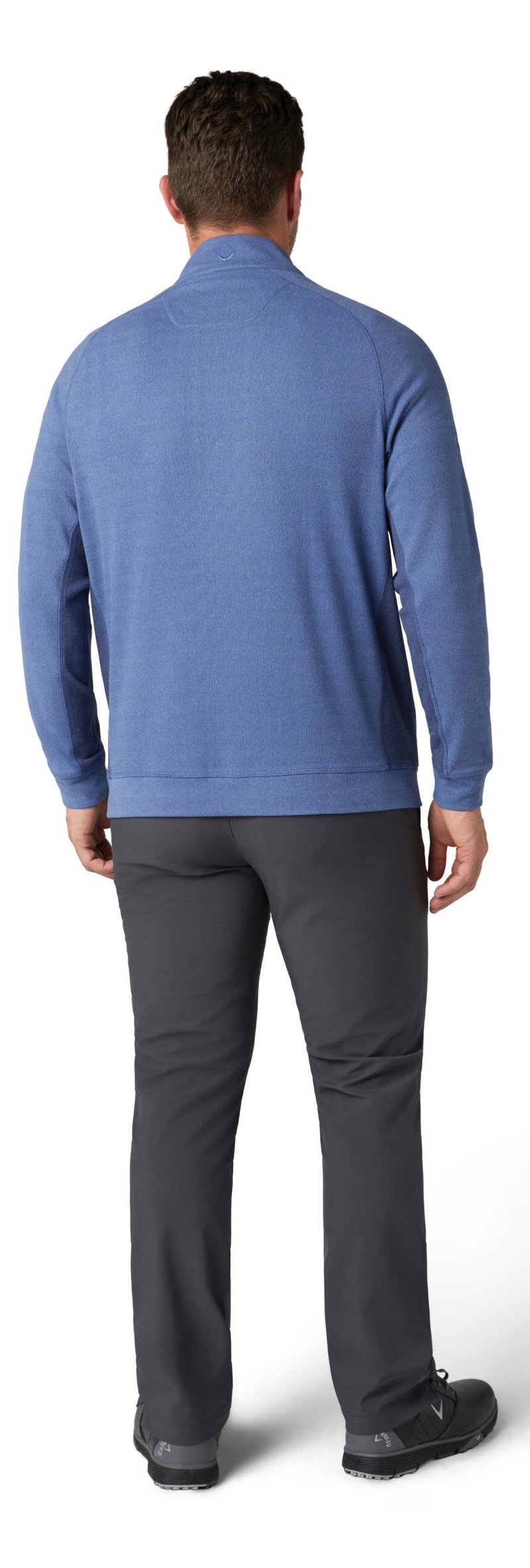 Callaway Brushed Rib 1/4 Zip męska bluza, niebieska