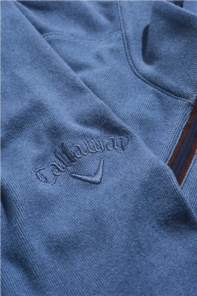 Callaway Brushed Rib 1/4 Zip męska bluza, niebieska