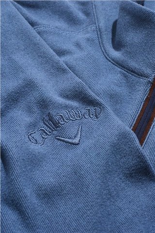 Callaway Brushed Rib 1/4 Zip męska bluza, niebieska