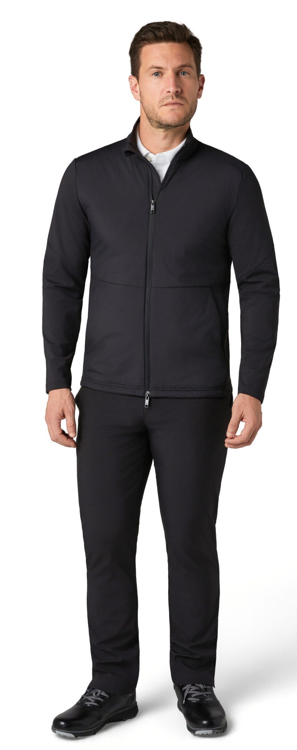 Callaway Mixed Media Full Zip męska kurtka, caviar