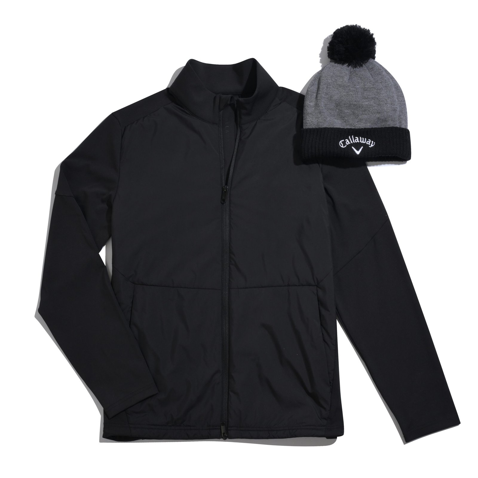 Callaway Mixed Media Full Zip męska kurtka, caviar