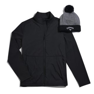 Callaway Mixed Media Full Zip męska kurtka, caviar