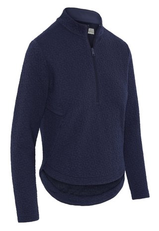 Callaway 1/2 Zip Quilted Knit bluza damska, granatowa