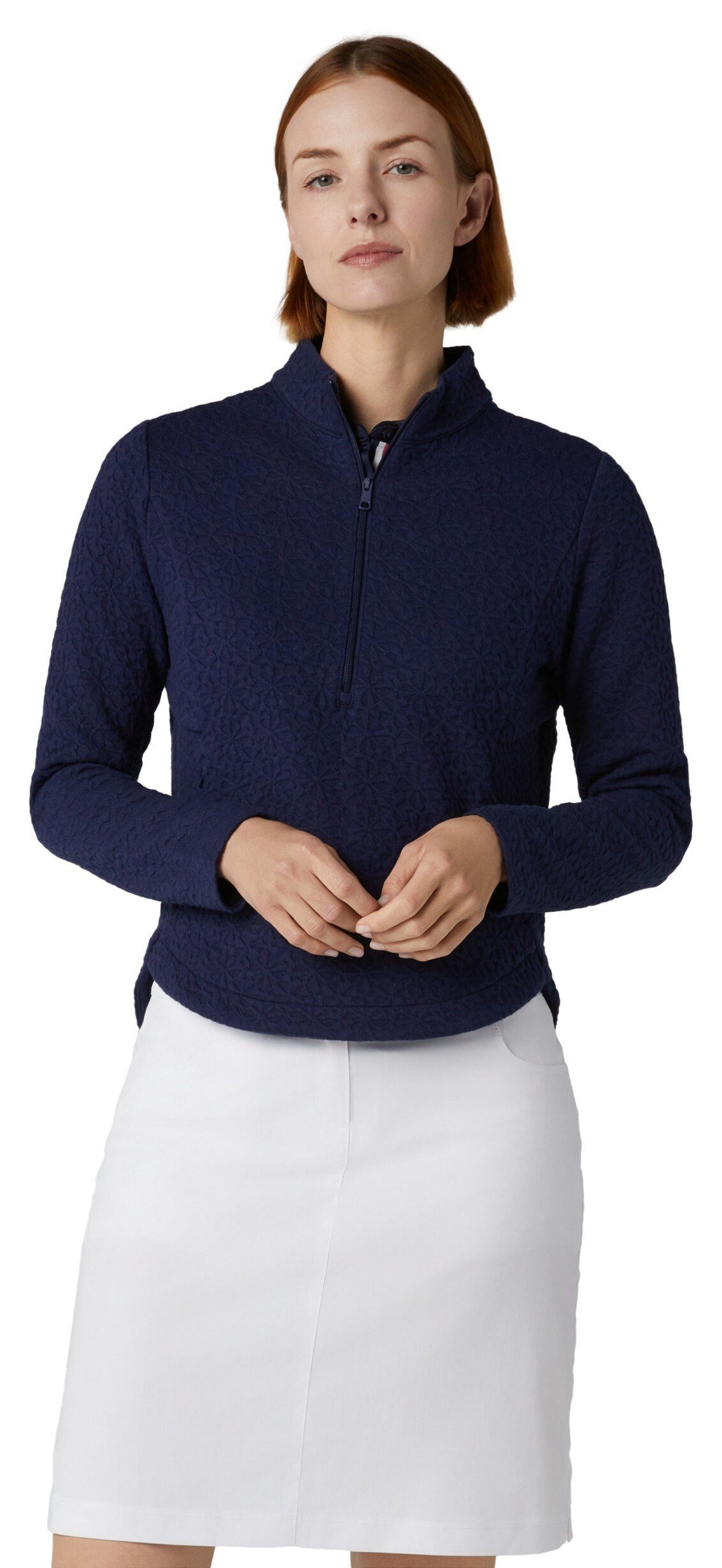 Callaway 1/2 Zip Quilted Knit bluza damska, granatowa