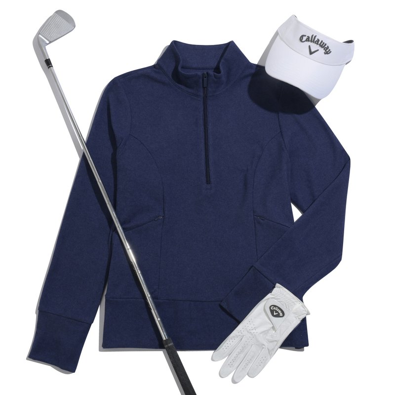 Callaway 1/2 Zip Soft Touch bluza damska, granatowa