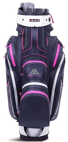 Big Max Dri Lite Silencio 2 Organizer cart bag, steel blue/srebrny/fuchsia