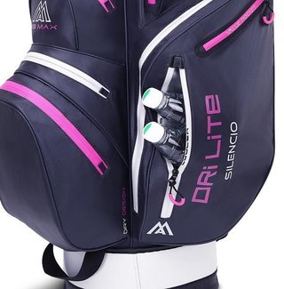 Big Max Dri Lite Silencio 2 Organizer cart bag, steel blue/srebrny/fuchsia