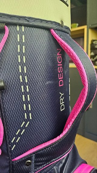 Big Max Dri Lite Silencio 2 Organizer cart bag, steel blue/srebrny/fuchsia