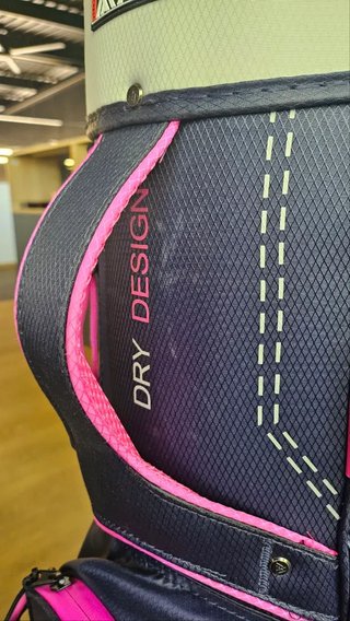 Big Max Dri Lite Silencio 2 Organizer cart bag, steel blue/srebrny/fuchsia