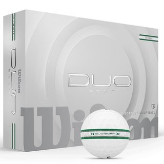 Wilson Duo Soft TRK360 piłki golfowe, biało/zielone