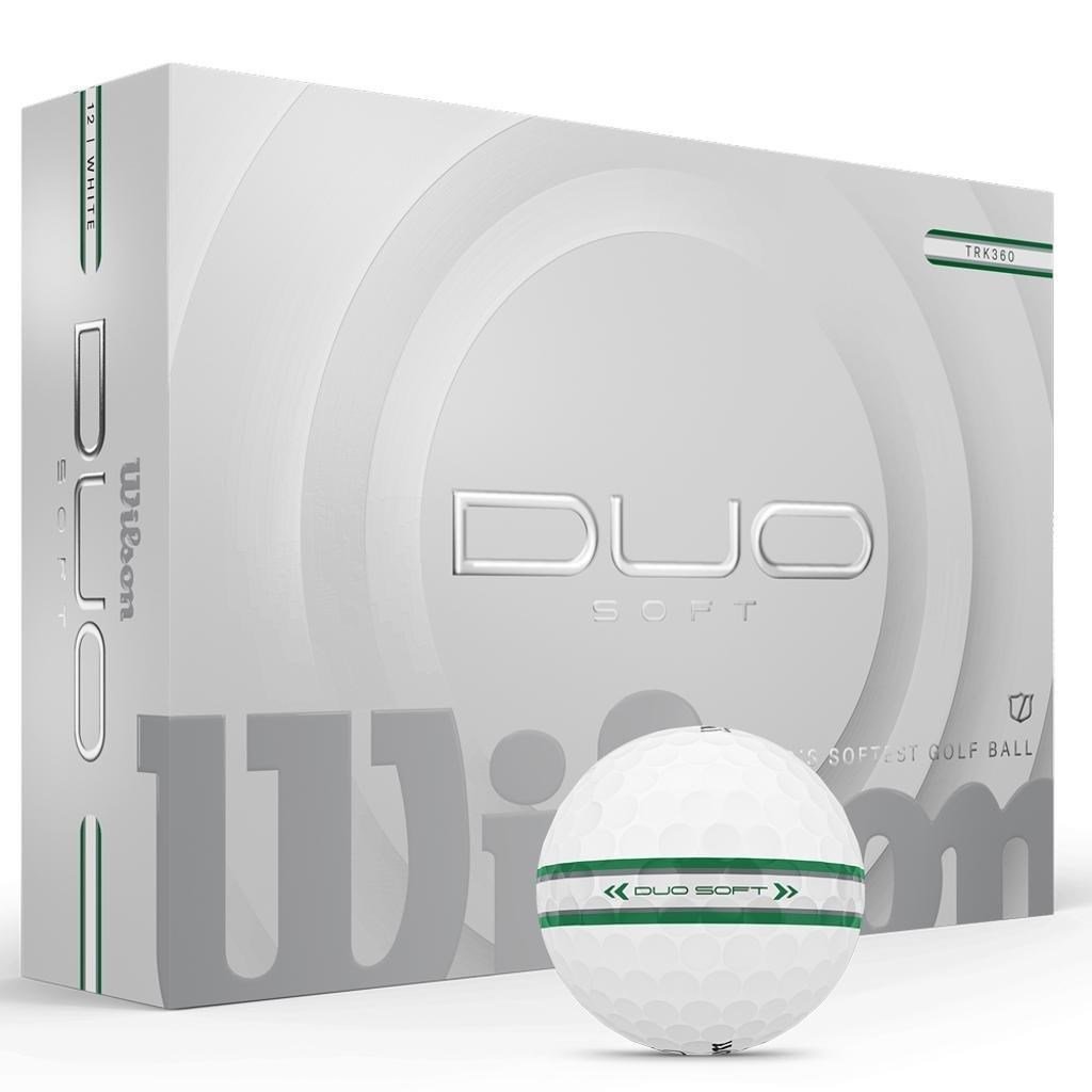 Wilson Duo Soft TRK360 piłki golfowe, biało/zielone