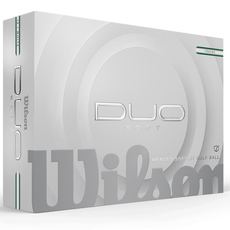 Wilson Duo Soft TRK360 piłki golfowe, biało/zielone