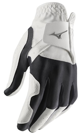 Mizuno Stretch męska rękawiczka golfowa, biało/czarna