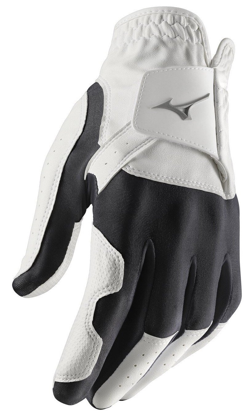 Mizuno Stretch męska rękawiczka golfowa, biało/czarna