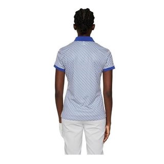 J.Lindeberg Tour Tech Print damskie polo, tour geo moonbeam