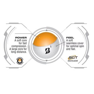 Bridgestone e6 Soft piłki golfowe