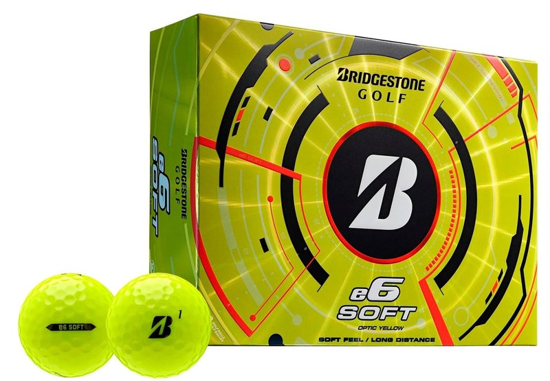 Bridgestone e6 Soft piłki golfowe, żółte