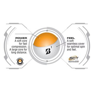 Bridgestone e6 Soft piłki golfowe, żółte