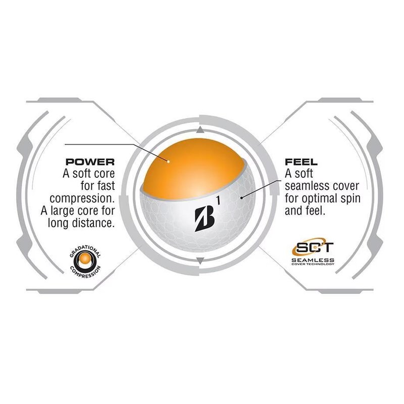 Bridgestone e6 Soft piłki golfowe, żółte