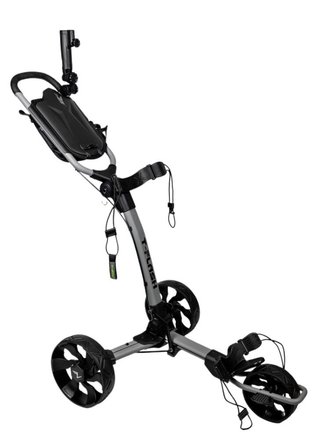 TriLite T-Flash wózek golfowy, szaro/czarny, karbonowy dekor