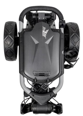 TriLite T-Flash wózek golfowy, szaro/czarny, karbonowy dekor
