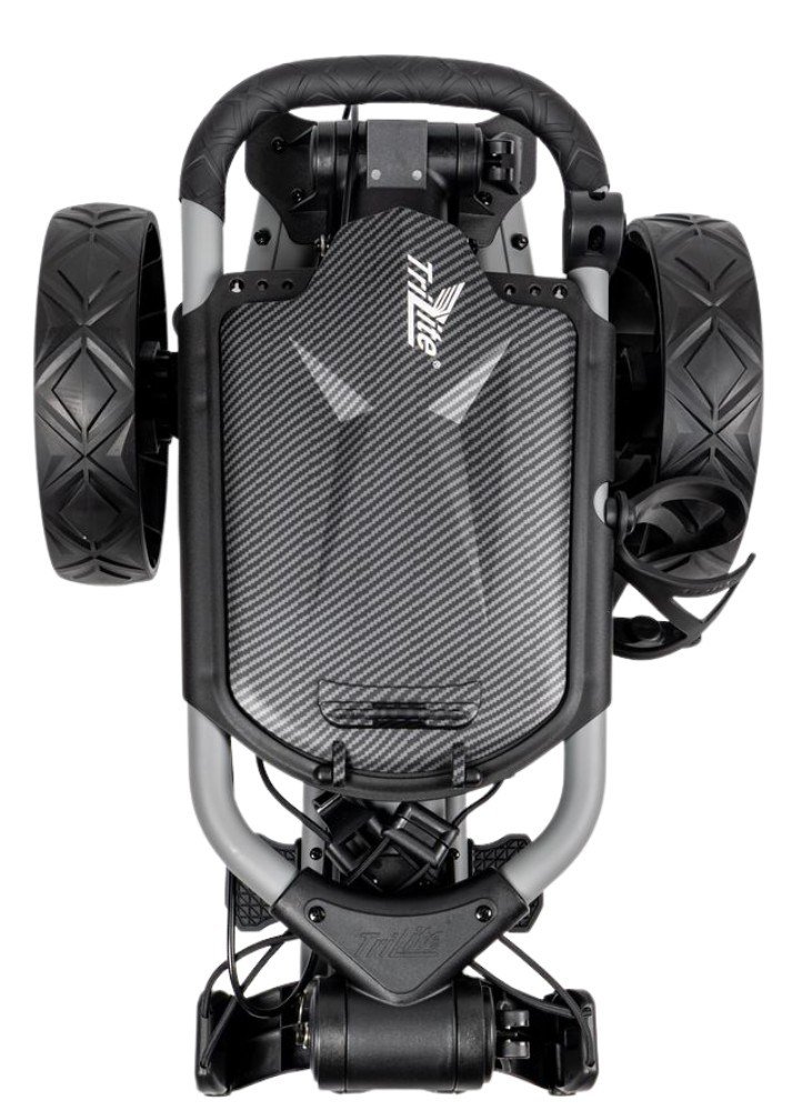 TriLite T-Flash wózek golfowy, szaro/czarny, karbonowy dekor