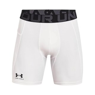 Under Armour HeatGear Shorts męskie bokserki kompresyjne, białe