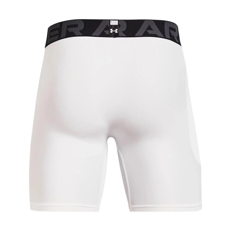 Under Armour HeatGear Shorts męskie bokserki kompresyjne, białe