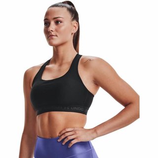 Under Armour Crossback Mid Bra damski biustonosz sportowy, czarna