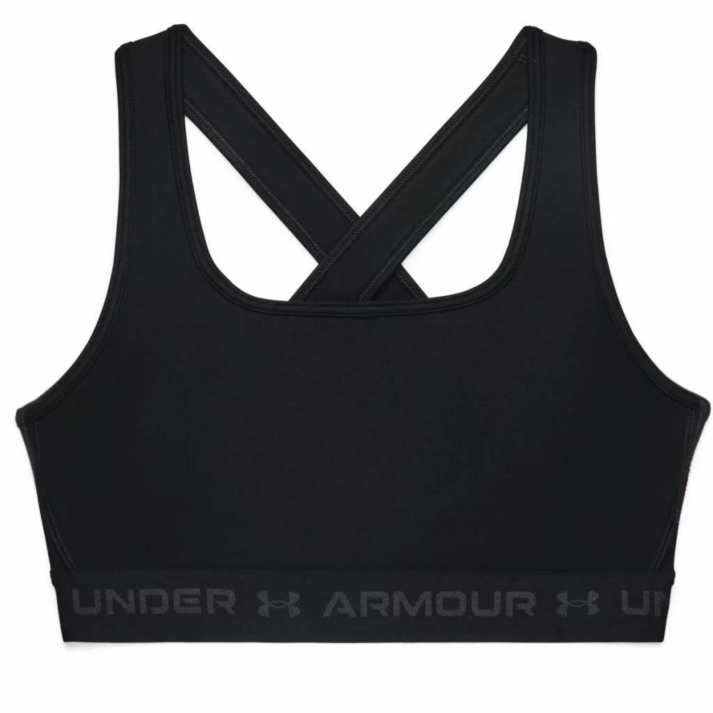 Under Armour Crossback Mid Bra damski biustonosz sportowy, czarna