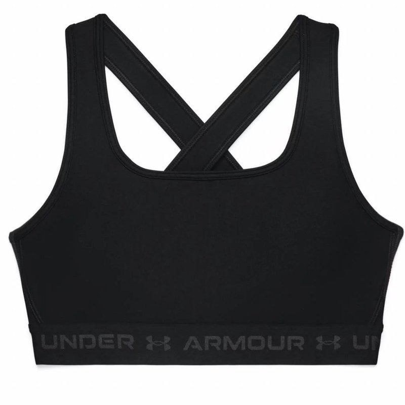 Under Armour Crossback Mid Bra damski biustonosz sportowy, czarna