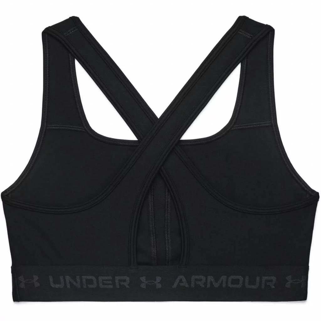 Under Armour Crossback Mid Bra damski biustonosz sportowy, czarna