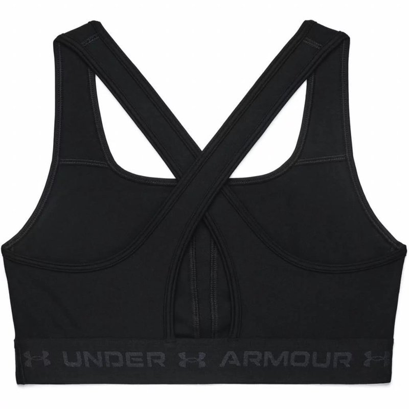Under Armour Crossback Mid Bra damski biustonosz sportowy, czarna