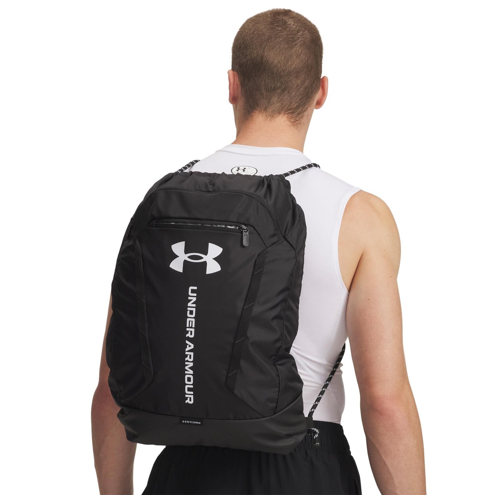 Under Armour Hustle Sackpack, czarny