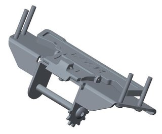 Big Max mechanizm składania przedniego koła, czarny