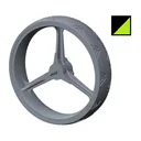 Big Max REAR Wheel tylne koło zapasowe czarno/zielony, 1 szt.